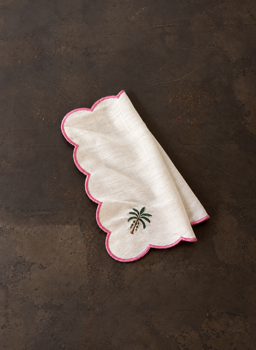 The Ziggy Palm Napkin - Powder Pink