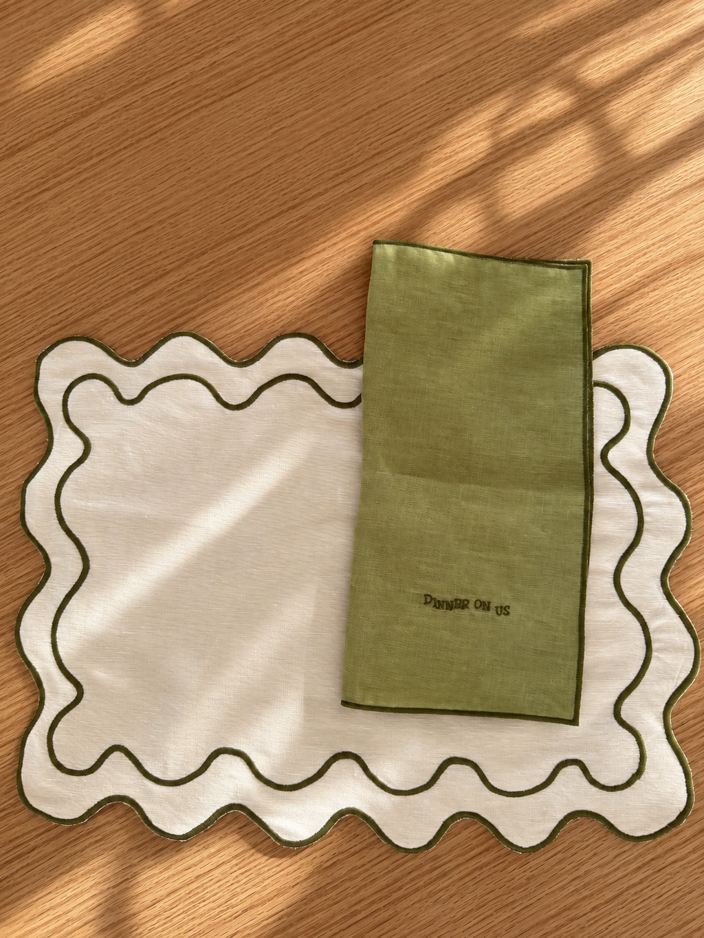 Full  Ziggy Set - Eggshell & Green