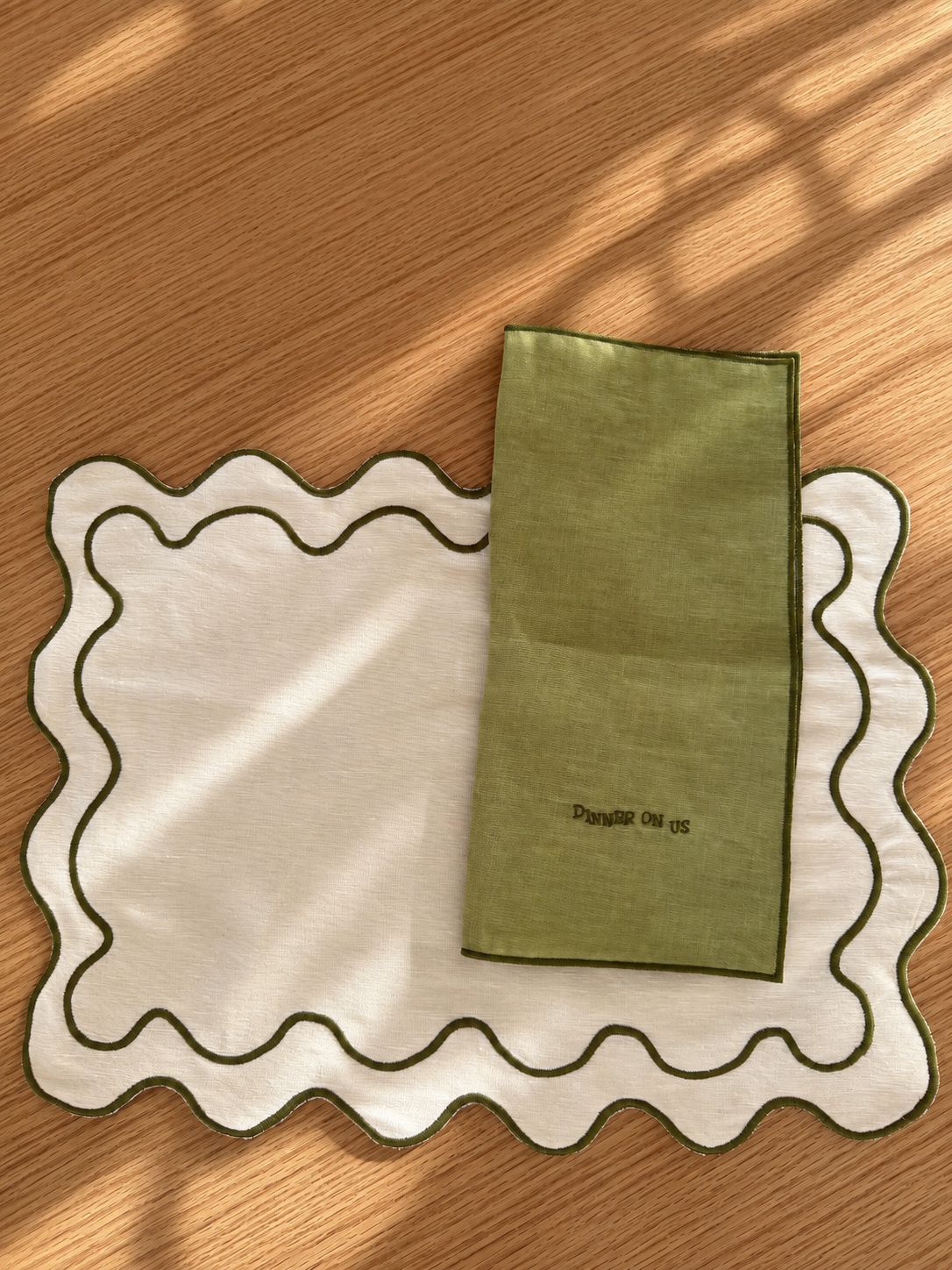 Full  Ziggy Set - Eggshell & Green