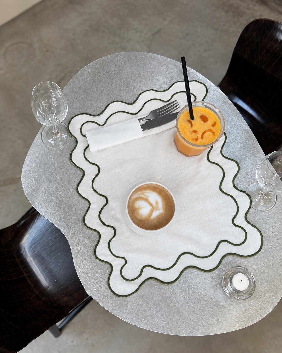 The Ziggy Placemat Set - Eggshell