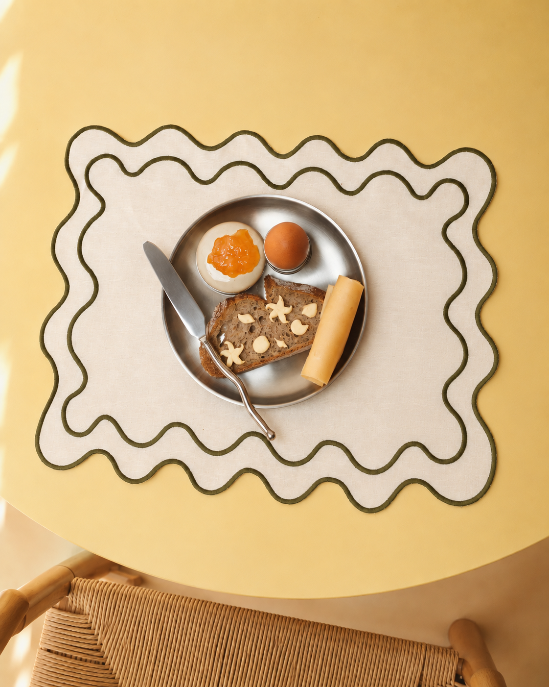 The Ziggy Placemat Set - Eggshell