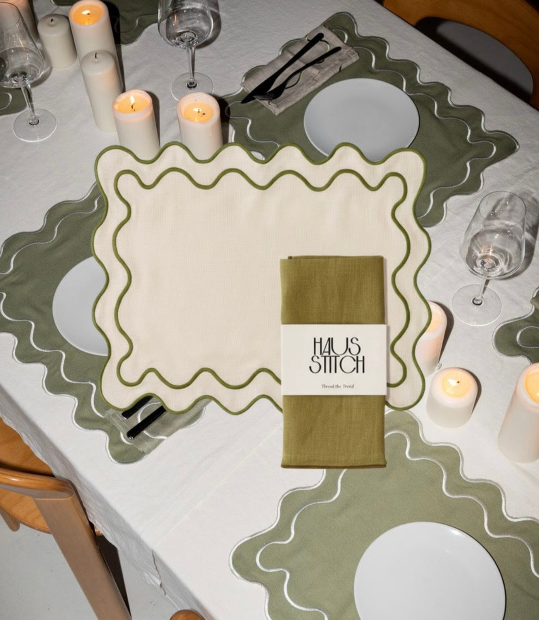 The Ziggy Placemat - Eggshell