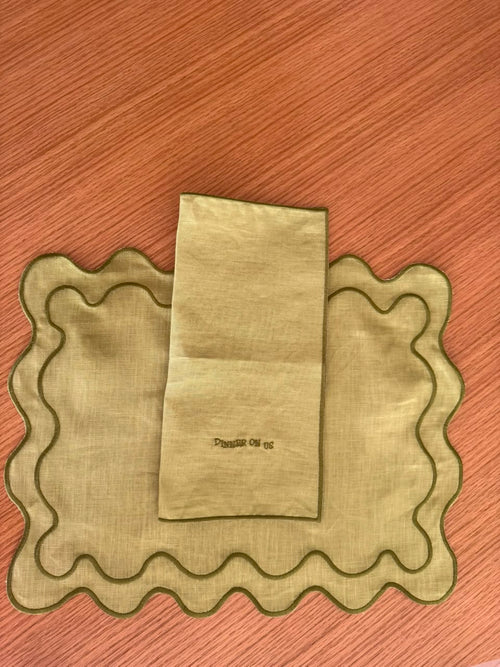 The Ziggy Placemat Set - Green