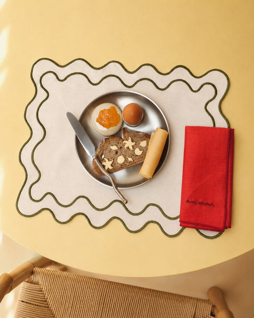 The Ziggy Placemat Set - Eggshell